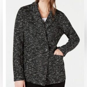 Eileen Fisher Jacket Size Large black tweed
Blazer office suiting